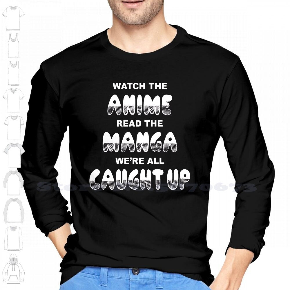 Anime Manga Shirt Long Sleeve Hoodie Sweatshirt Anime Manga Weeb Weaboo Geek Japanimation Fanart Nerd Shonen Shoujo Cosplay