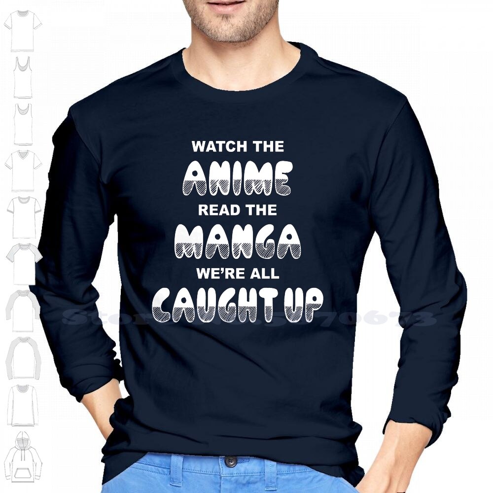 Anime Manga Shirt Long Sleeve Hoodie Sweatshirt Anime Manga Weeb Weaboo Geek Japanimation Fanart Nerd Shonen Shoujo Cosplay