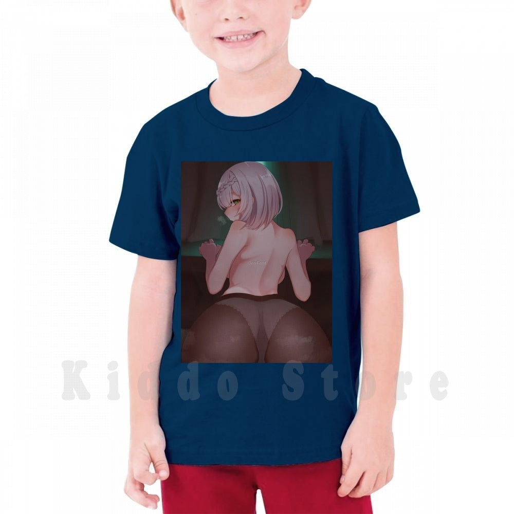 Noelle Is Ready T Shirt Men Cotton Cotton S-6Xl Anime Manga Waifu Weeb Japanese Kawaii Japan Aesthetic Ecchi Girls Ass Lewd