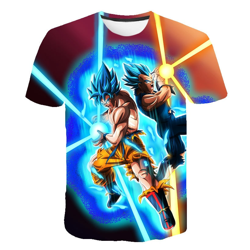 Kids Anime Dragon Ball Z T Shirts Boys Cartoon T-shirts Children's Clothing Dragon Ball T-shirt Goku Cosplay Costume Tops Tees