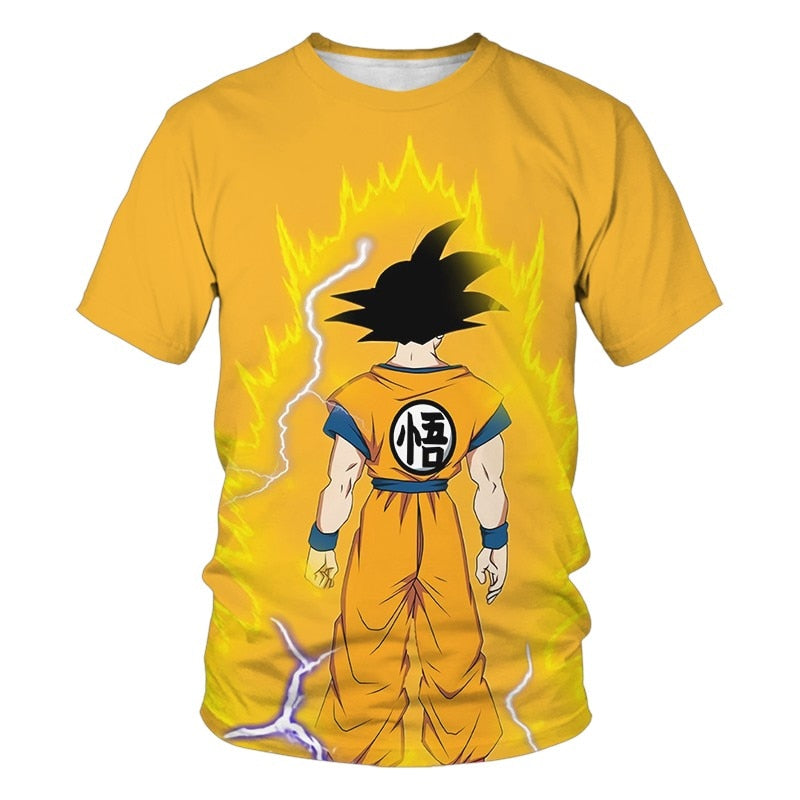 Kids Anime Dragon Ball Z T Shirts Boys Cartoon T-shirts Children's Clothing Dragon Ball T-shirt Goku Cosplay Costume Tops Tees