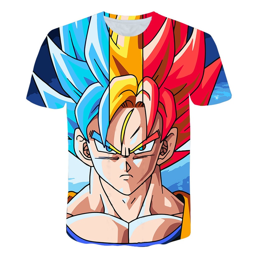 Kids Anime Dragon Ball Z T Shirts Boys Cartoon T-shirts Children's Clothing Dragon Ball T-shirt Goku Cosplay Costume Tops Tees