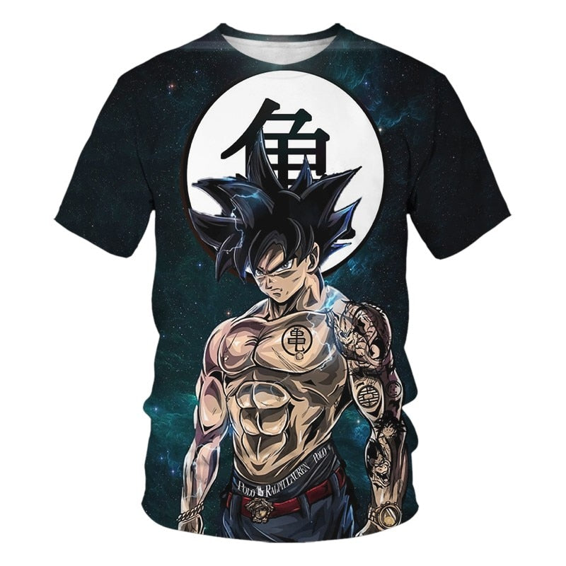 Kids Anime Dragon Ball Z T Shirts Boys Cartoon T-shirts Children's Clothing Dragon Ball T-shirt Goku Cosplay Costume Tops Tees