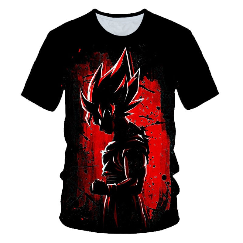 Kids Anime Dragon Ball Z T Shirts Boys Cartoon T-shirts Children's Clothing Dragon Ball T-shirt Goku Cosplay Costume Tops Tees