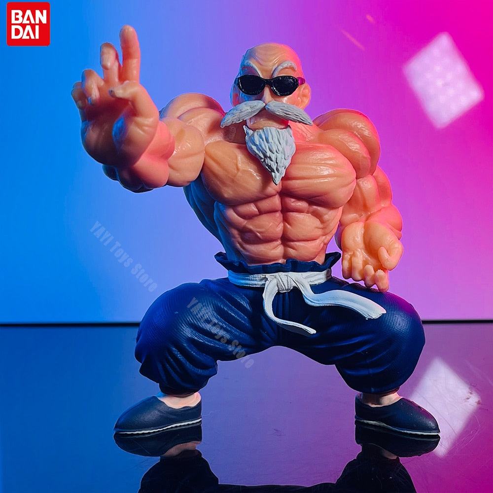 New Anime Dragon Ball Figure Master Roshi Action Figure Muscle Strengthening Form Toys Gifts PVC Model Collectible Ornament